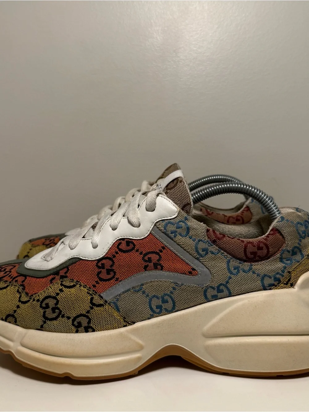 Gucci Rhyton GG Multi Monogram Canvas Low Top Runners Men’s 7.5 Women’s 9 Logo